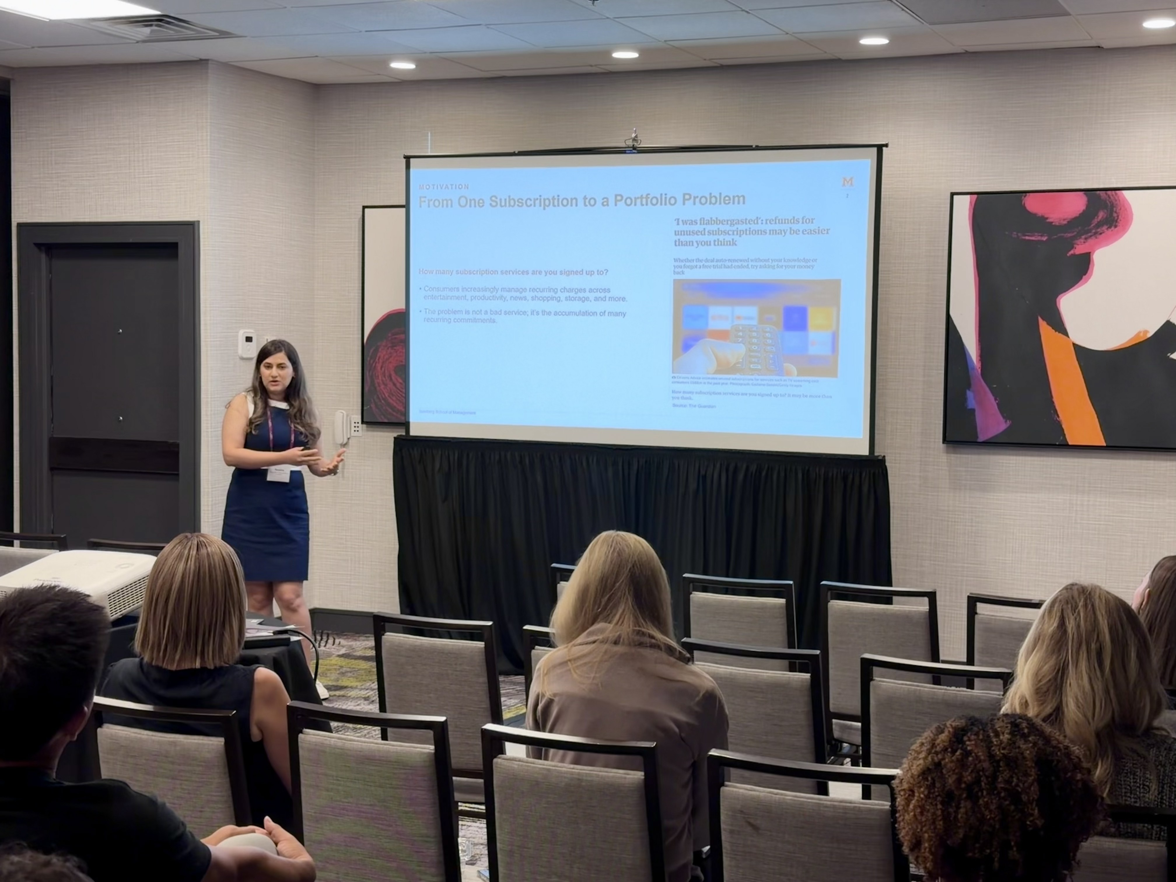 Presenting research at the Academy of Marketing Science Annual Conference in Savannah